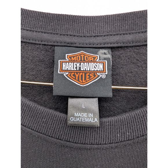 NWT Harley Davidson H-D American Pride Fleece Crew in Black size Large - Picture 6 of 8